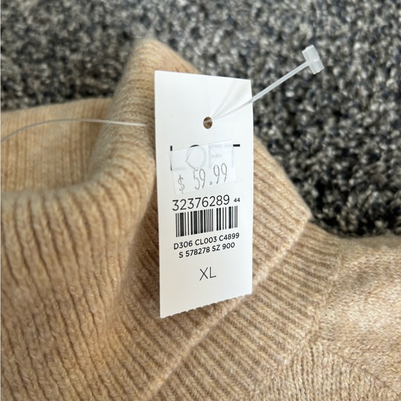 NWT loft ladies fair aisle turtleneck sweater XL - Picture 3 of 5